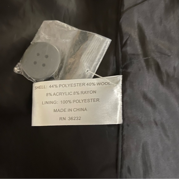 Gallery New York Bouncy Wool Fully Lined Button Up Coat - Picture 8 of 8